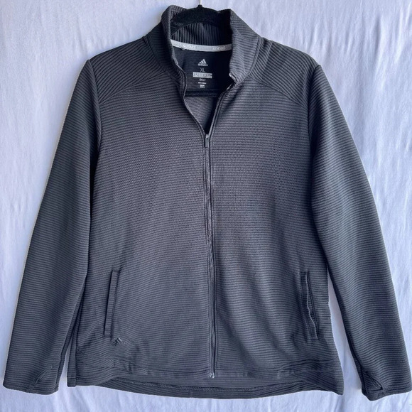 Adidas Black Full-Zip Women's Golf Jacket - Lightweight & Stylish, Size XL - Picture 1 of 8